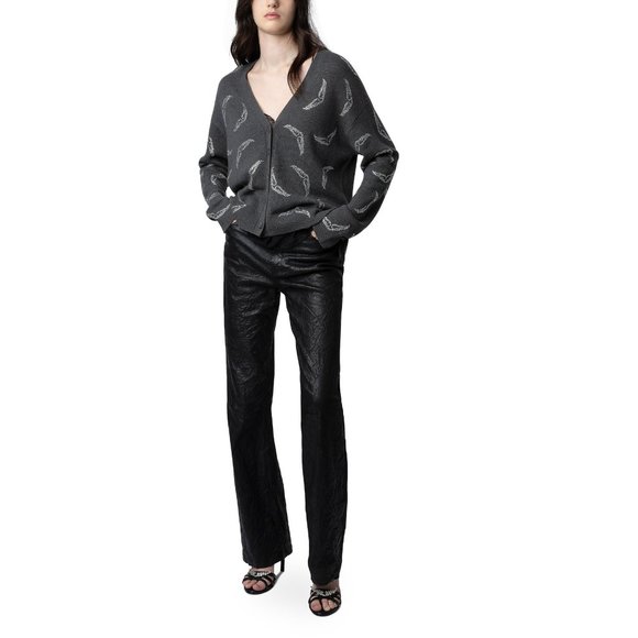 ZADIG&VOLTAIRE Mirka WS Wings Diamanté Cashmere Cardigan - Picture 3 of 6